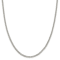 Sterling Silver Polished 3.15mm Curb Chain Necklace