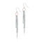 Two-Tone Tassel Drop Earrings In Sterling Silver And 18K Rose Gold Over
Sterling Silver