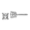 Rhodium Over 14K White Gold 1ct. 4.5mm Princess G H I True Light
Moissanite Earrings