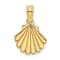 10K Yellow Gold Polished Scallop Shell Charm