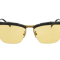 Gucci Black and Gold Tone Frame / Yellow Light Brown Lens Sunglasses