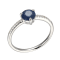 Blue Sapphire 10k White Gold Ring 0.93ctw