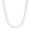 6-7mm Round White Freshwater Pearl 10K Yellow Gold Tennis Necklace