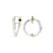 14K Yellow Gold Over Brass Gala Bamboo Acrylic Earrings