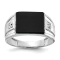 Rhodium Over 10K White Gold AA Diamond men's ring