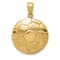 14k Yellow Gold Textured Soccer Ball Pendant