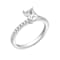 White Cubic Zirconia Platinum Over Sterling Silver Ring 1.27ctw