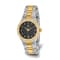 Ladies Charles Hubert Two-tone Stainless Steel Black Dial Watch