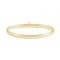 14K Yellow Gold Baby Bangle Bracelet with Snap Box Clasp, 5.5 Inches.