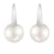 White Cultured Freshwater Pearl 14k White Gold Earrings 8-8.5mm