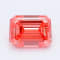 1.03ct Vivid Pink Emerald Cut Lab-Grown Diamond SI1 Clarity IGI Certified
