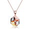 Knot Pendant Necklace In 18K Rose Gold Over Sterling Silver