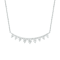 Diamond Bar Necklace In 10K White Gold 0.20ctw