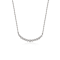 CZ Bar Necklace In Sterling Silver 16 Inch