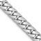 Rhodium Over 14k White Gold 5.5mm Solid Miami Cuban Link 20 Inch Chain