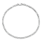 14K White Gold 2.25mm Flat Figaro Chain Bracelet