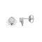 White Cubic Zirconia Rhodium Over Sterling Silver Stud Earrings 0.91ctw