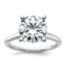 Rhodium Over 14K White Gold 3 5/8 ct. G H I True Light Round Moissanite
Solitaire Ring