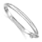 Rhodium Over Sterling Silver Polished 4mm with Safety Hinged Children's Bangle