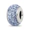 Sterling Silver Reflections Light Blue Full Preciosa Crystal Bead
