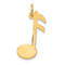 14k Yellow Gold Polished Musical Note Charm