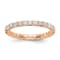 14K Rose Gold Lab Grown Diamond SI1/SI2, G H I, Eternity Band