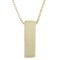 Block Letter I Initial Necklace In 10K Yellow Gold