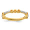 14K Yellow Gold Stackable Expressions Citrine and Diamond Ring 0.30ctw