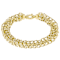 Royal Link Statement Bracelet In Solid 14K Yellow Gold 9.5mm