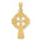 14K Yellow Gold Celtic Cross Pendant