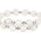 Cultured Freshwater Pearl Wrap Bracelet In Sterling Silver 7.5mm