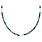 Eilat Stone Beaded Necklace In Sterling Silver