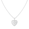 Mother of Pearl and Cubic Zirconia Rhodium Over Sterling Silver Pendant
