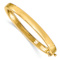 14k Yellow Gold 6.3mm Polished Hinged Bangle Bracelet