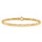 14k Yellow Gold Polished 3.3mm Fancy Link Bracelet