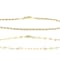 Mirror And Rope Chain Bracelet Set In 18K Gold