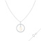 8-9mm Drop White Cultured Freshwater Pearl and CZ Rhodium Over Sterling
Silver Pendant