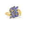 18K Yellow Gold Over Sterling Silver Marquise Tanzanite Ring 1.69ctw