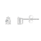 5x3mm Pear Shape White Topaz 14k White Gold Stud Earrings