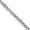 Rhodium Over 14k White Gold 1.4mm Solid Forzantine Cable 22 Inch Chain