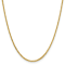 14K Yellow Gold 2mm Byzantine Chain Necklace