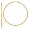 14k Yellow Gold Polished 2 9/16" Tube Hoop Earrings