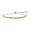 3.41ctw Round Lab Created Spinel 14K Yellow Gold Over Sterling Silver
Bolo Bracelet