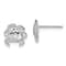 Rhodium Over Sterling Silver Polished Crab Post Earrings