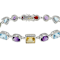 Multi-Gemstone Bracelet In Sterling Silver 20.70ctw