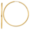 14k Yellow Gold Polished 2 3/8" Round Endless Hoop Earrings