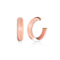 14K Yellow Gold Over Sterling Silver Small Illusion Acrylic Hoop
Earrings in Rose Gold Color