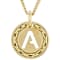 Cardano Initial A Pendant Necklace In 18K Gold Over Bronze