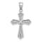 Rhodium Over 14k White Gold Polished Passion Cross Pendant