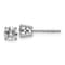 Rhodium Over 14K White Gold 3/4ct. 4.5mm Round G H I True Light
Moissanite Earrings